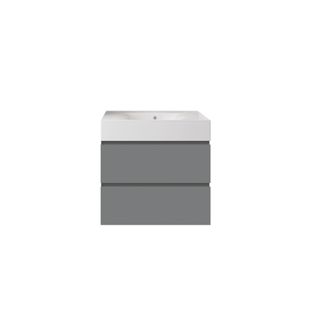 Zestaw DES Umywalka bez otworu & Szafka Joy podumywalkowa podwieszana 60 szara
