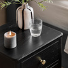 Acton 2 Drawer Bedside Black 450x400x550mm