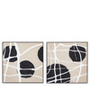 Capture Framed Canvas Set of 2 600x10x600mm