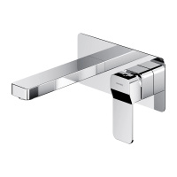 SLIDE bateria umywalkowa podtynkowa, chrom połysk