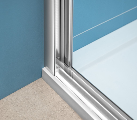 EASY kabina prysznicowa trójścienna 700x900mm, drzwi składane, wariant L/P, szkło czyste