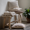 Henton Textured Cushion Cream 450x450mm