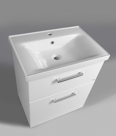 VEGA szafka umywalkowa 62x72,6x43,6cm, 2 szuflady, biała
