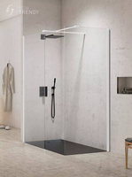 KABINA NEW MODUS WHITE WALK-IN U 120x90x200 CZYSTE 8mm ACTIVE SHIELD
