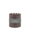 LED 3 Wick Candle Mocha 150x150x150mm
