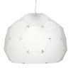 Lampa wisząca DOME nowoczesna, geometryczna z chromowanymi detalami 80 cm