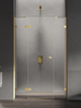 NZ4 Drzwi wnękowe EVENTA GOLD SHINE PLUS 1D L 130x200 szkło czyste 8mm Active Shield 2.0