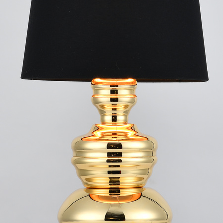 Lampa stołowa QUEEN złoto czarna 18 cm