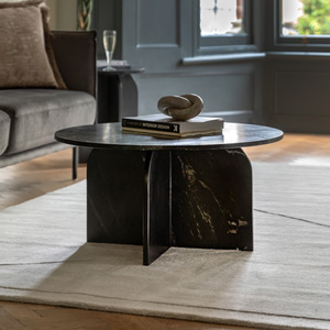 Amalfi Coffee Table Black 800x800x400mm