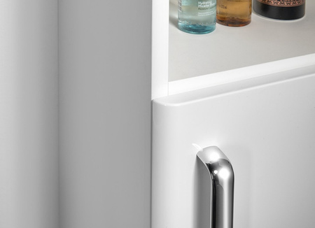 THEIA Szafka wysoka 35x138x30cm, 2 drzwiczki, biała