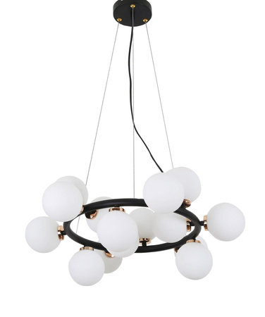 NOWOCZESNA LAMPA WISZĄCA CZARNO-ZŁOTA MARSIADA W15