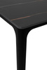 Stół SLIM 140x80 czarny - ceramiczny marmur, aluminium
