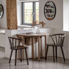 Craft Folding Dining Table Smoked 1000x1000x750mm
