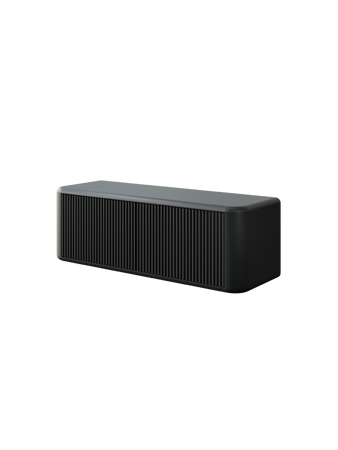 Szafka łazienkowa wisząca z blatem 140 cm czarna noc MAIORI 006-SU140-04