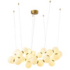 Lampa wisząca CORALLI-100 biało-mosiężna 100 cm