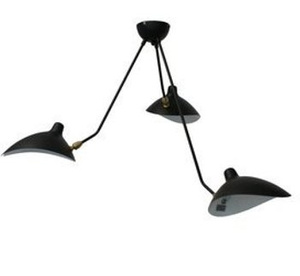 Lampa wisząca CRANE-3P czarna