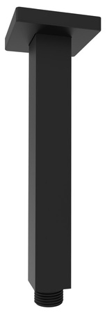 Ramię prysznicowe, kwadratowy, 200mm, czarny mat