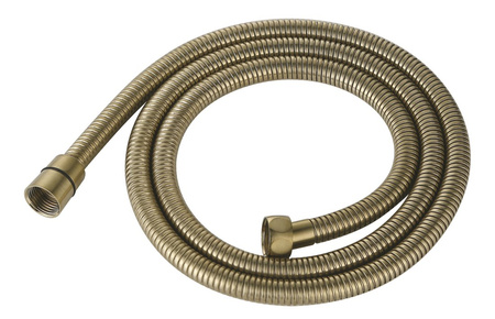 POWERFLEX wąż prysznicowy metalowy, 150cm, złoto mat