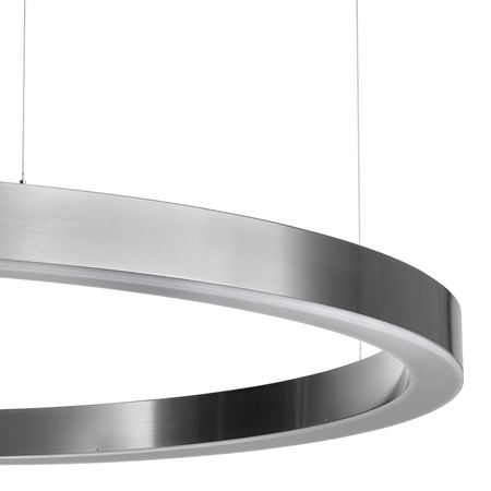 Lampa wisząca CIRCLE 120 cm - LED, ring tytan szczotkowany
