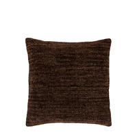 Kendal Chenille Cushion Brown 500x500mm