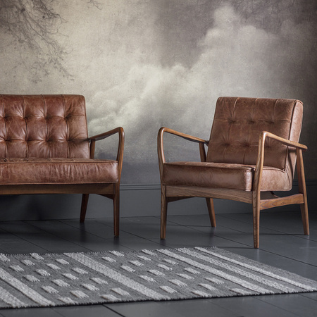 Fotel Humber Vintage Brown Leather