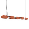 Lampa wisząca CHAIN 158 ochra czerwona LED 3000K