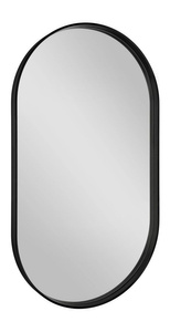 AVONA lustro w ramie 40x70cm, owalne, czarny mat
