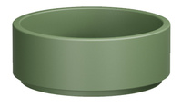 OKE umywalka ceramiczna nablatowa, Ø 40 cm, verde mat