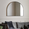 Holworth Overmantle Mirror Black 1100x900mm