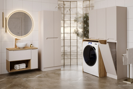 Zestaw meblowy 50cm z blatem i szafką wysoką