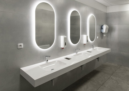 Sensorowa bateria stojąca 24V DC, chrom