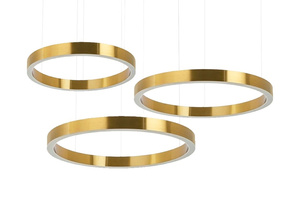 MOOSEE lampa wisząca RING 40 + 60 + 60 złota na jednej podsufitce