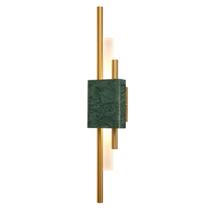 Lampa ścienna ELLIE LED 50 cm-marmurowa zielono-złota