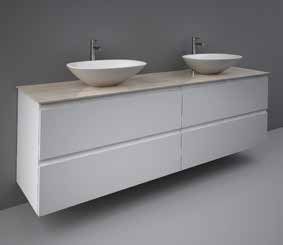 MORNING Umywalka nablatowa owalna 54x38 cm biały połysk