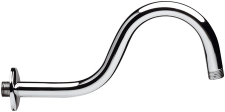 Ramię prysznicowe okrągły kształt S, 300mm, chrom