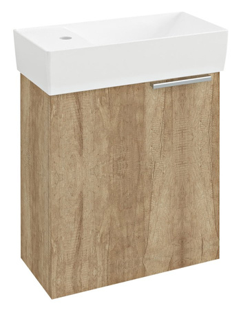 LATUS IV szafka umywalkowa 44x50x22cm, dąb Alabama
