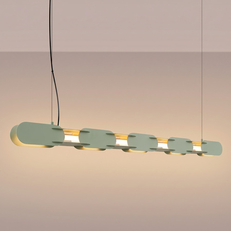 Lampa wisząca CHAIN 158 zielona oliwka LED 3000K