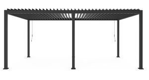 Pergola ogrodowa BIZZOTTO OCEAN 3.6X6 – antracytowy