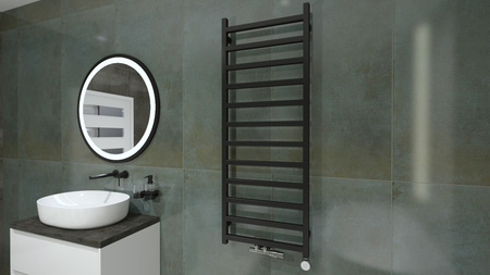 Grzejnik łazienkowy Lungo Black 1320