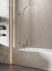 PARAWAN NAWANNOWY AVEXA GUNMETAL BRUSHED   60x150 CZYSTE 6mm ACTIVE SHIELD