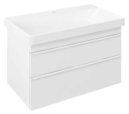 SITIA szafka umywalkowa 75,6x50x44,2cm, 2 szuflady, biały mat