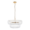 Montrose 6 Pendant Light Brushed Aged Brass
