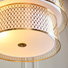 Cordero 6 Pendant Light Gold/White