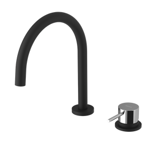 ULTRAMIX dwuelementowa bateria umywalkowa bez odpływu, czarny mat/chrom