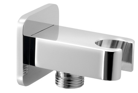 Przyłącze kątowe z uchwytem prysznica, chrom