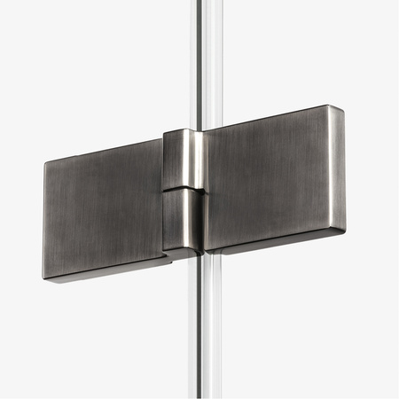 KABINA AVEXA GUNMETAL BRUSHED PROSTOKĄTNA L 80x90x200 CZYSTE 6mm ACTIVE SHIELD