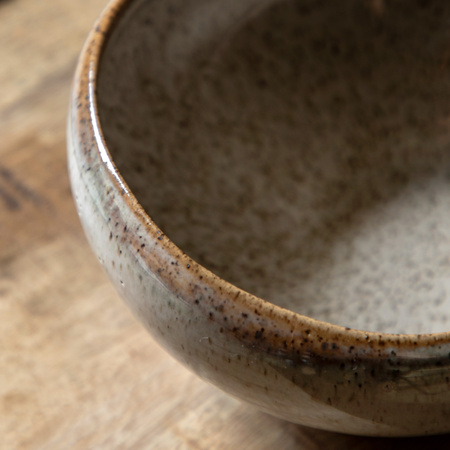 Speckle Glaze Bowl Oatmeal (4pk)