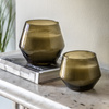 Glass Filled Candle Green Lime Basil &Manderin 2pk