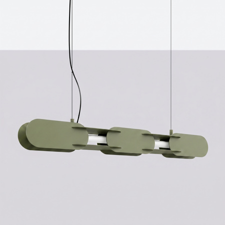 Lampa wisząca CHAIN 91 zielona oliwka LED 4000K