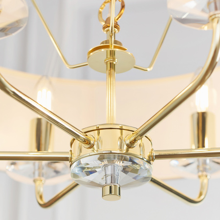 Nixon 6 Pendant Light Brass